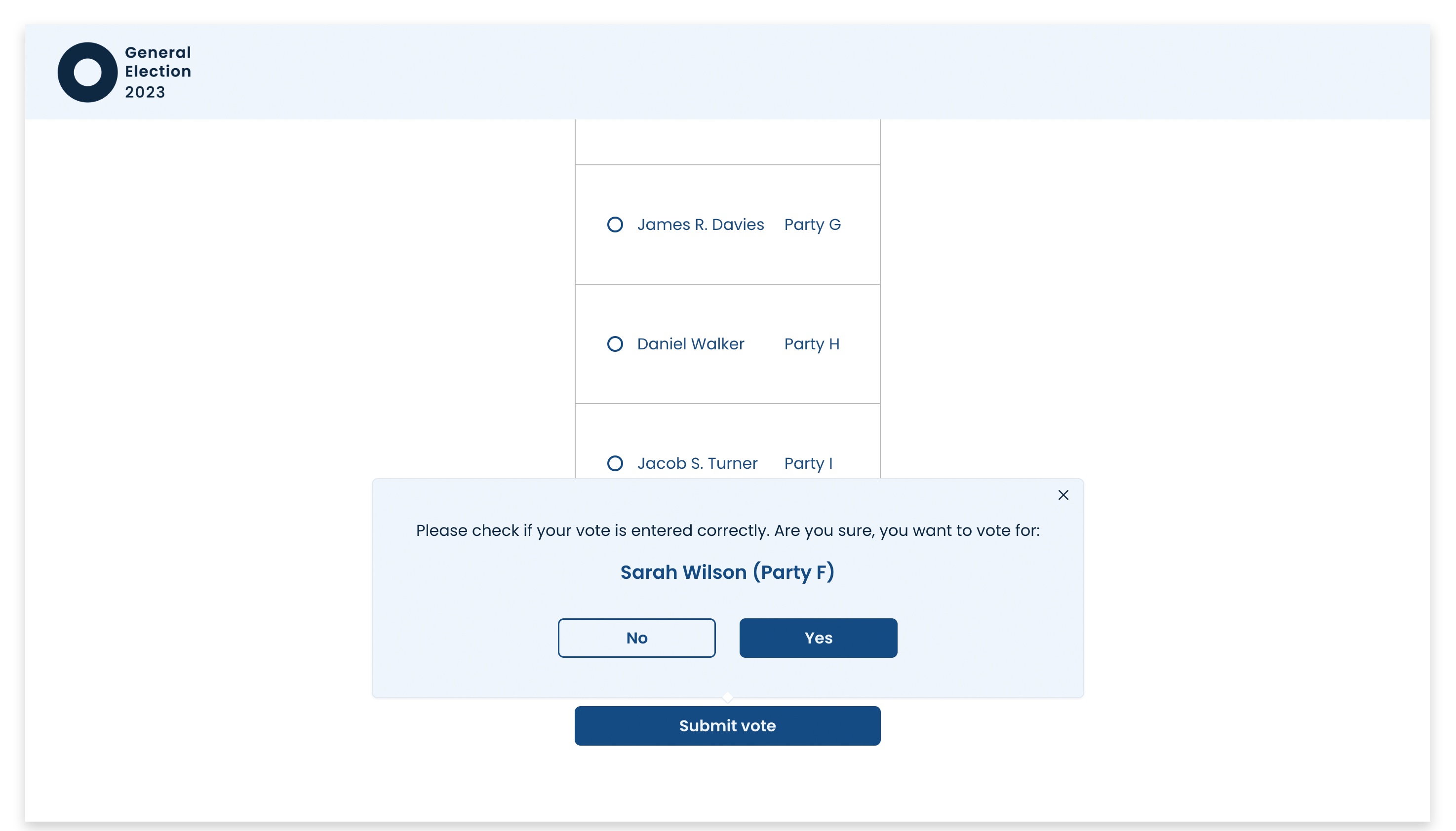 E-Voting Usability Study