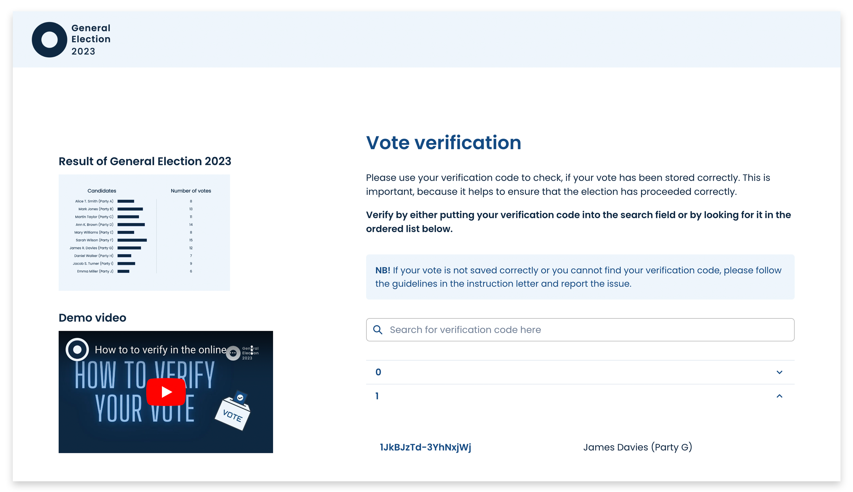 E-Voting Usability Study
